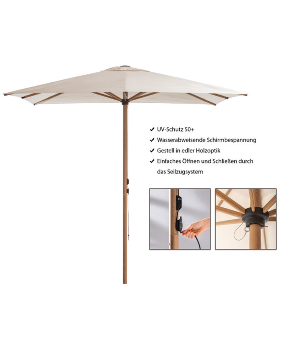 Bild 4 von Dehner Sonnenschirm Santorini, ca. Ø350/H235 cm