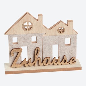 Deko-Haus in tollem Design, ca. 20x5x15cm, Beige