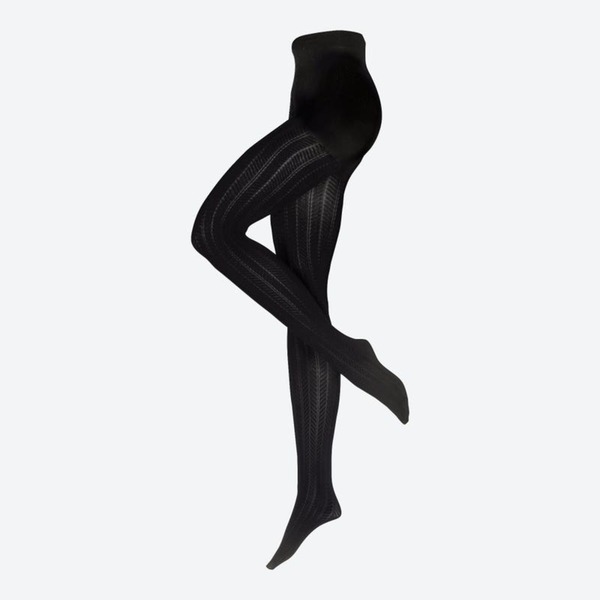 Bild 1 von Damen-Strumpfhose mit unterschiedlichen Musterungen, 60 DEN, Black