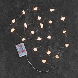 Micro-LED-Lichterkette mit Timerfunktion, ca. 220cm, Light-rose