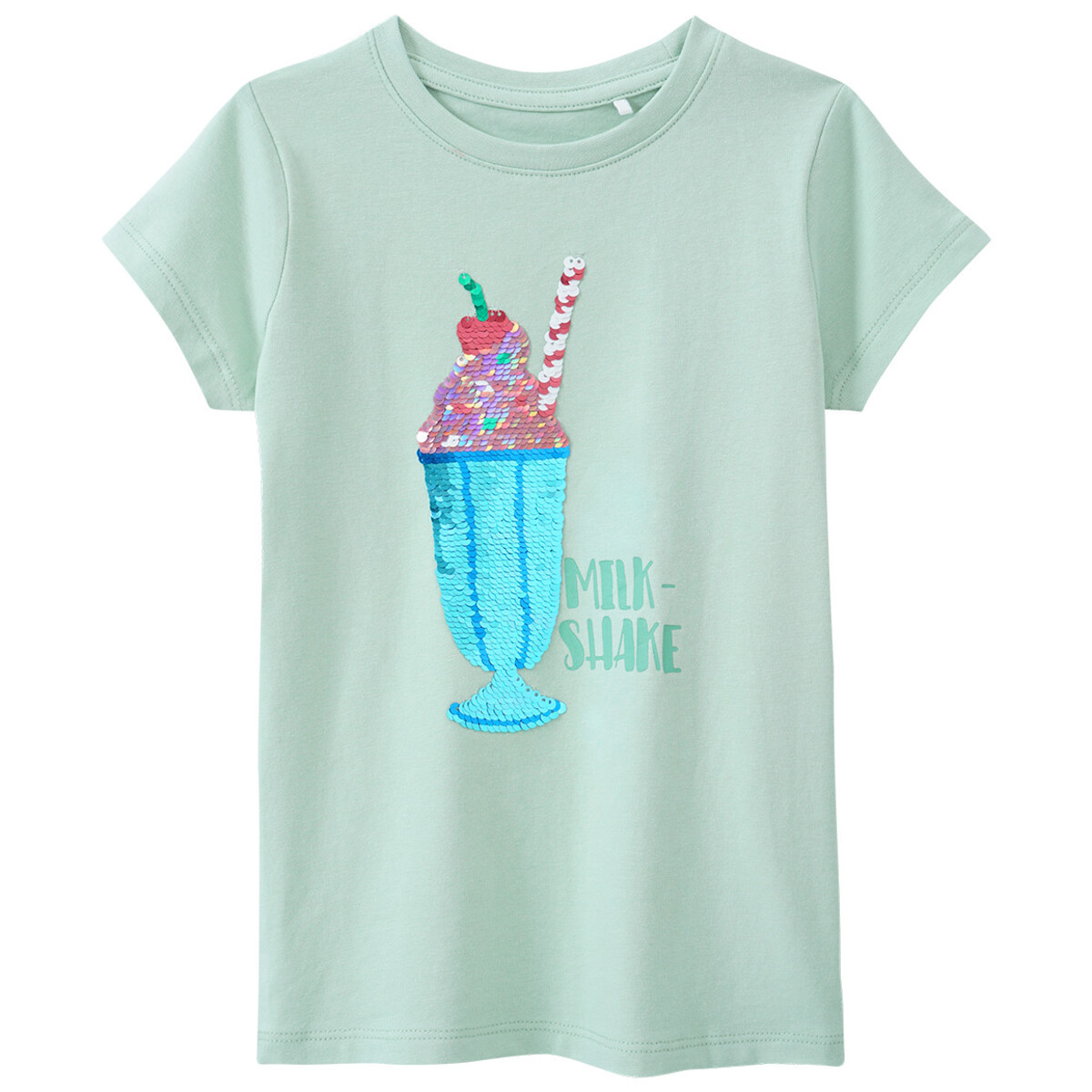 Bild 1 von Mädchen T-Shirt mit Wendepailletten MINT