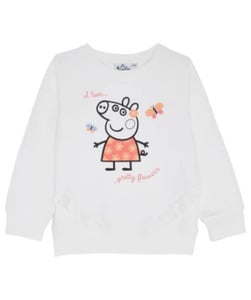 Peppa Pig Sweatshirt, Peppa Pig, Rundhalsausschnitt, offwhite