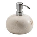 Bild 1 von Aquanova Seifenspender Lux, Creme, Stein, 12x13.3 cm, Metallpumpe, Badaccessoires, Waschplatzzubehör, Seifenspender