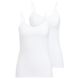 2 Damen Unterhemden im Set WEISS