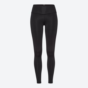 Damen-Shaping-Sportleggings mit Metallic-Druck, Black