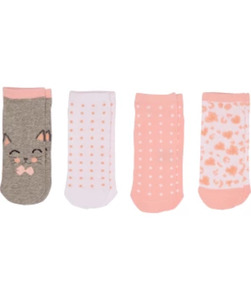 Sneakersocken, 4er-Pack, Ergee, rosa