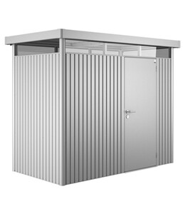 Biohort Gerätehaus HighLine H1, silber-metallic, ca. B275/H222/T155 cm