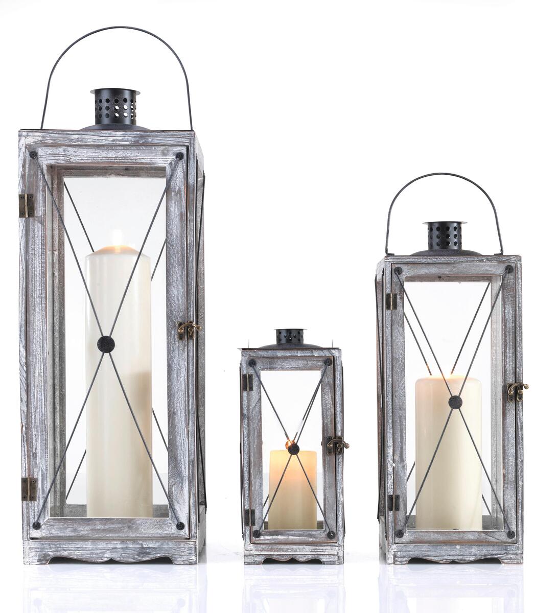 Bild 1 von Laterne Luna Braun/Schwarz, Braun, Schwarz