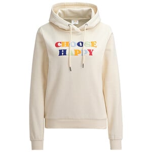 Damen Hoodie mit Message-Print BEIGE