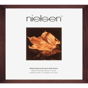 Nielsen Bilderrahmen Essential, Dunkelbraun, Holz, 30x30 cm, Bilderrahmen, Bilderrahmen