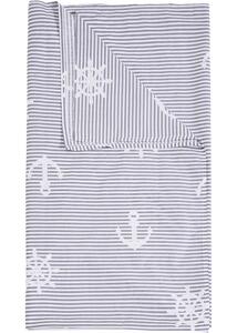 Tagesdecke mit maritimen Design, 1 (210/140 cm), Grau