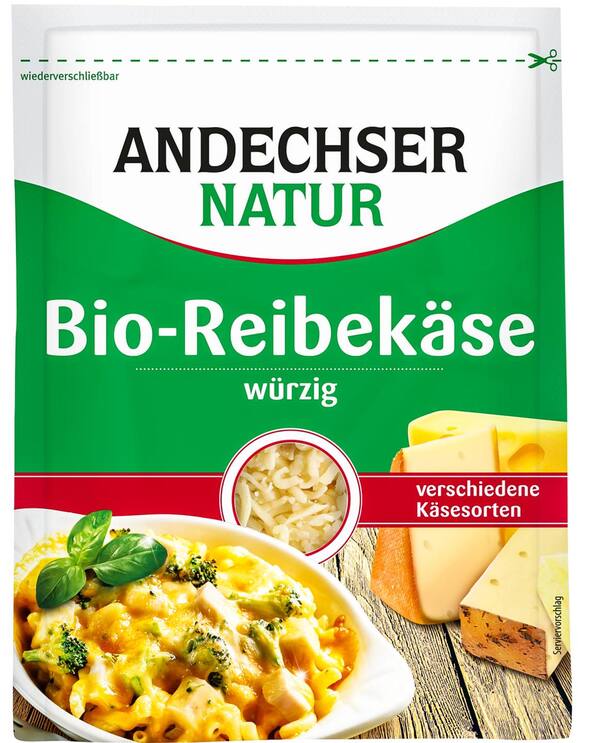 Bild 1 von ANDECHSER NATUR Bio-Reibekäse, 150-g-Packg.