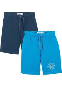 Jungen Jersey-Bermuda (2er Pack), 110, Blau