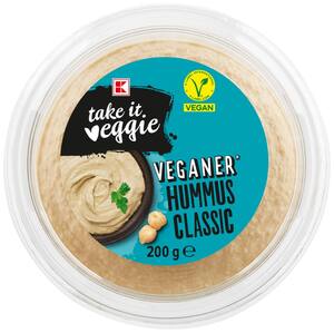 K-TAKE IT VEGGIE Veganer Hummus, 200-g-Becher