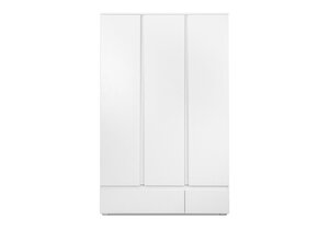 Kleiderschrank weiß 120 cm 3-türig - IMAGE