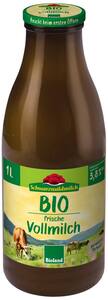 SCHWARZWALDMILCH Bioland frische Vollmilch, 3,8 % Fett, 1-l-Fl.