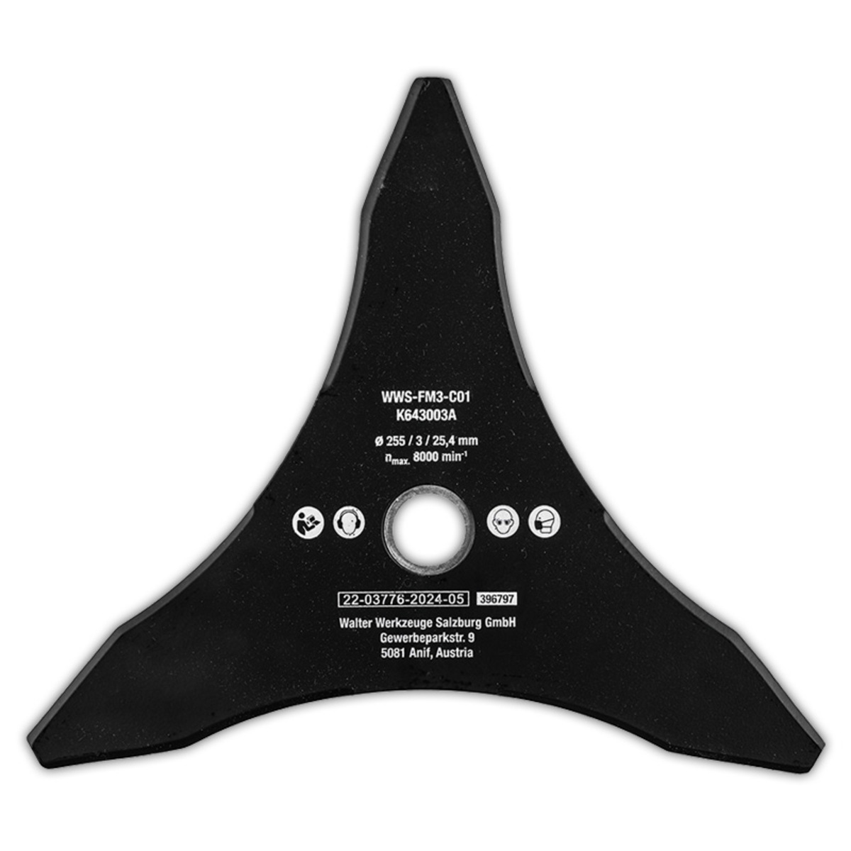 Bild 1 von Powertec Garden 3-Zahn-Freischneidmesser