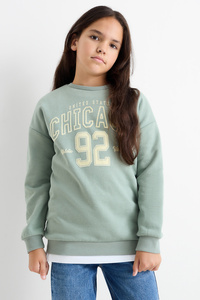 C&A Chicago-Sweatshirt, Grün, Größe: 128