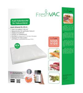 FRESHVAC Folienbeutel für Vakuumierer ca. 30 x 40 cm, 50-St.-Packg.