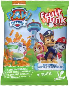 FRUITFUNK Fruchtsnack »Paw Patrol« oder »Peppa Pig«, 10 x 10-g-Beutel