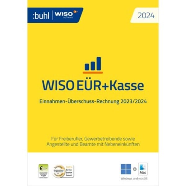 Bild 1 von Buhl Data WISO EÜr+Kasse 2024 PC und Mac | Download & Produktschlüssel