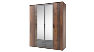 Kleiderschrank Old Style - Betonoxid 160 cm - CHICAGO