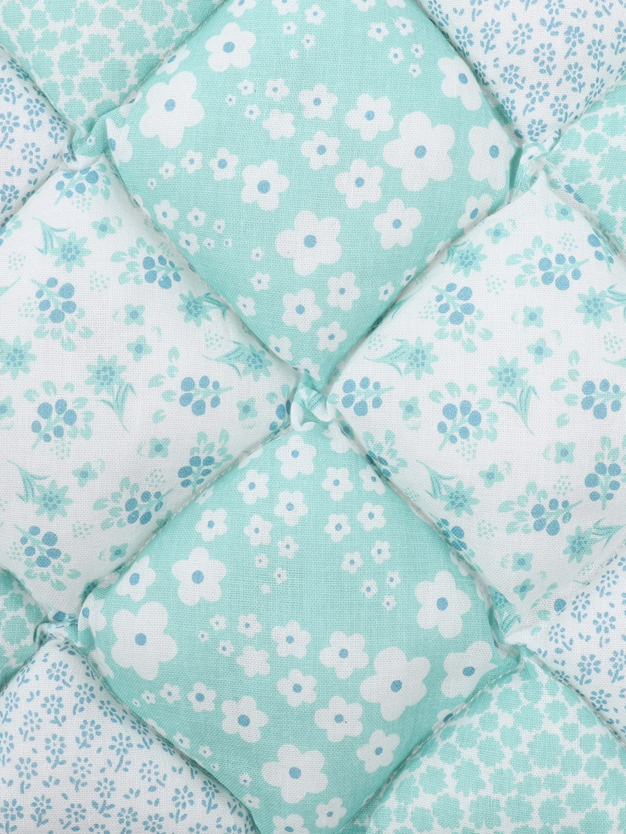 Bild 3 von Stuhlkissen im Patchworkdessin 40x40cm Blau