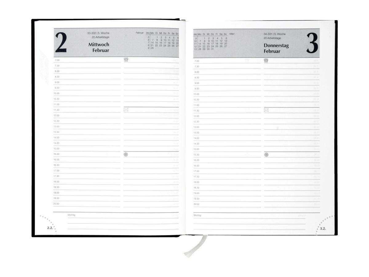 Bild 1 von Buchkalender A5 mit Wochen