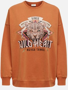 Only ONLLUCINDA L/S TAMED Sweatshirt Orange