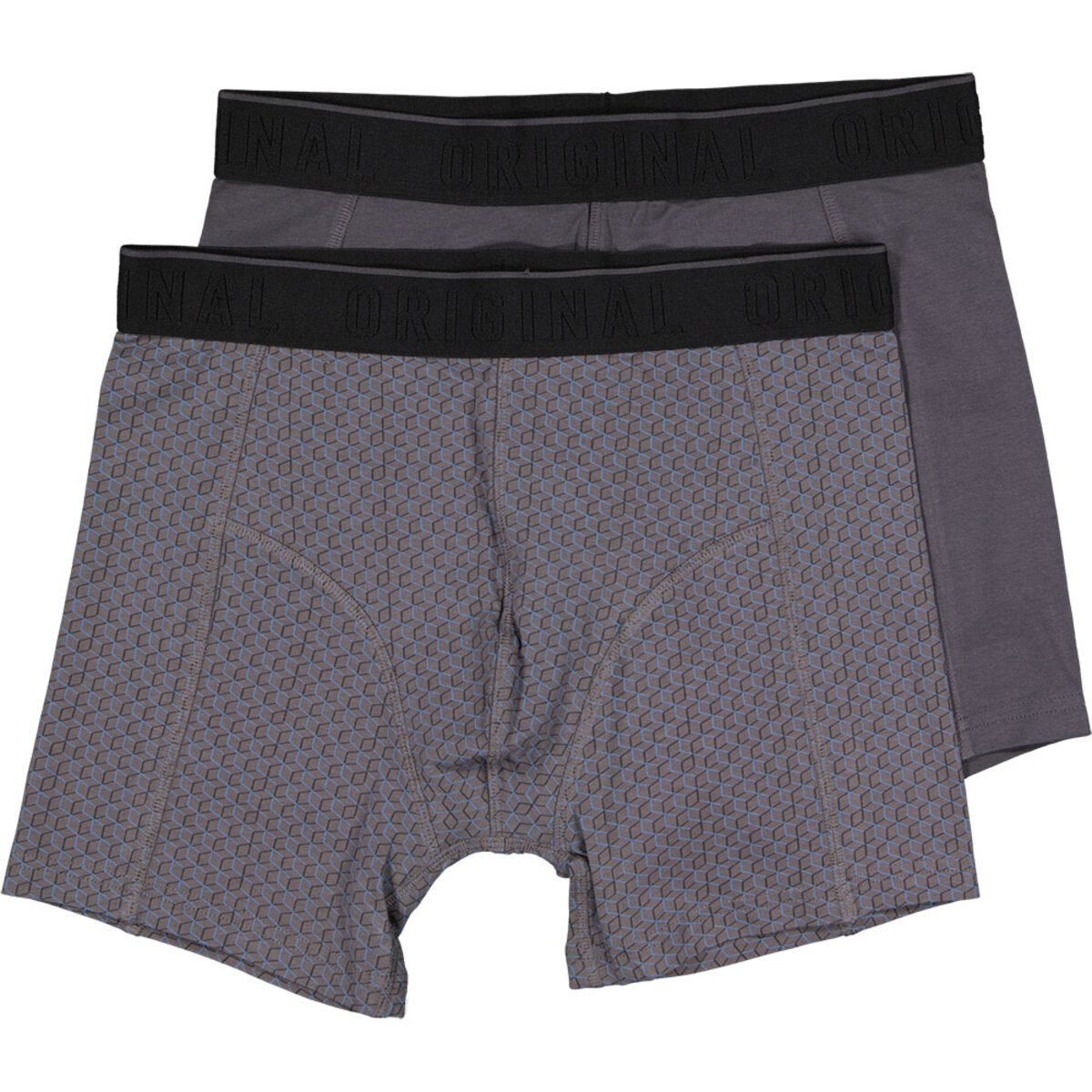 Bild 1 von Herren Boxershorts 2er-Pack, Anthrazit, M