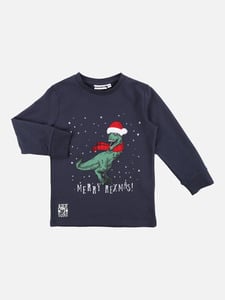 Jungen Sweatshirt mit witzigem Print Blau