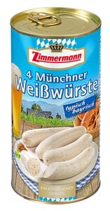 Weißwürste 250g 4 Stück = 250g (Abtropfgewicht)