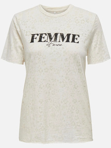 Only ONLREBE S/S TOP BOX J Shirt Weiß