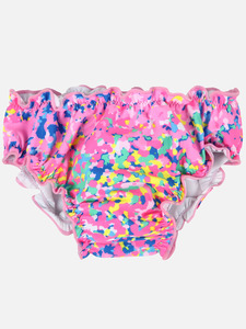 Baby Windelbadehose mit Print Pink