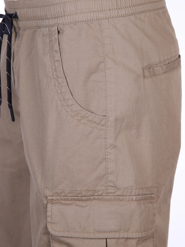Bild 4 von Herren Cargoshorts mit Bindekordel Beige