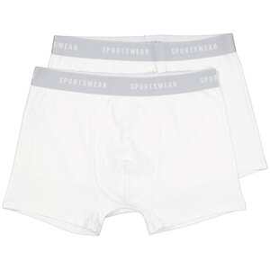 Sportswear Herren-Boxershorts 2er-Pack, Weiß, M