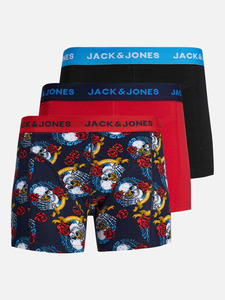 Jack&Jones JACLIMIT SKULL TRUNKS im 3er Pack Rot