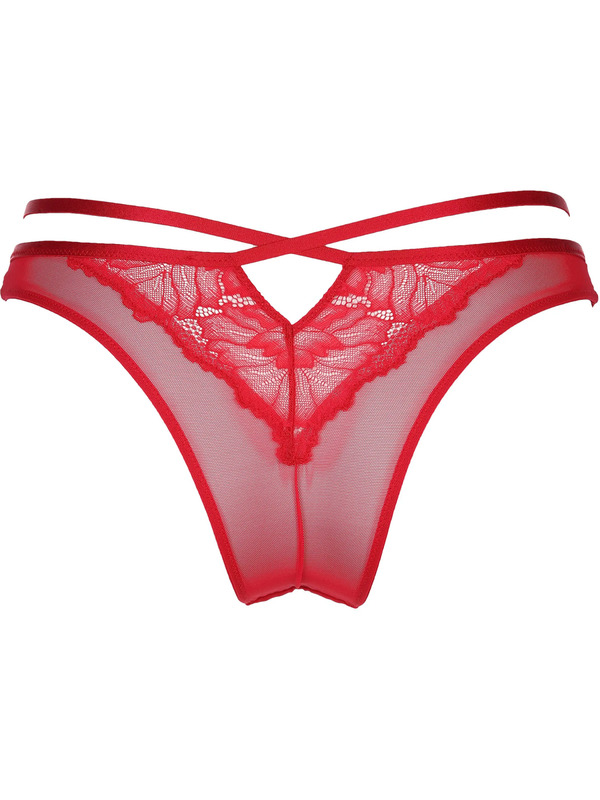 Bild 2 von Damen Tanga High Waist Rot