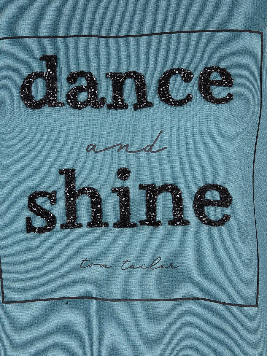 Bild 3 von Damen Sweatshirt mit Glitter Print Grün