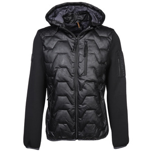 Herren Steppjacke mit Kapuze Schwarz