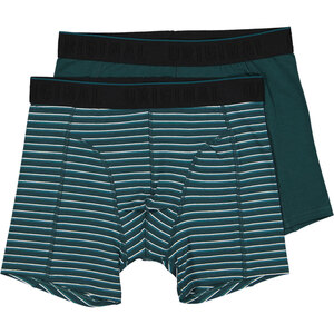 Herren Boxershorts 2er-Pack, Dunkelgrün, S
