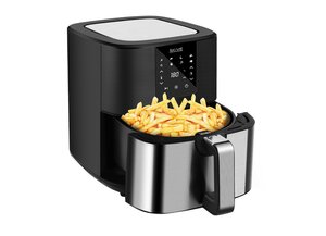 Digitale Heißluftfritteuse 6,5 Liter 1700W Schwarz