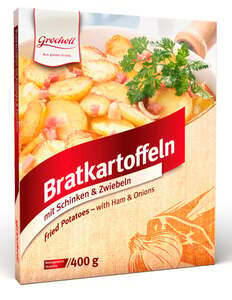 Bratkartoffeln 400g mit Schinken und Zwiebeln