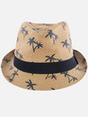 Bild 1 von Jungen Trilby Hut mit Alloverprint Beige