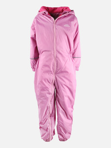 Mädchen Regenoverall mit Kapuze Pink