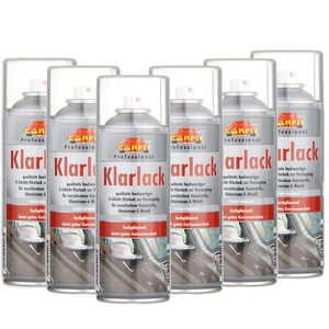 Carfit Klarlack Spray 6er Set