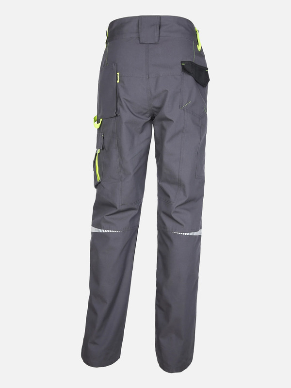 Bild 2 von Herren Thermoarbeitshose mit Neondetails Grau