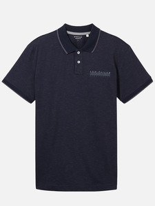 Herren Poloshirt mit Streifen Blau