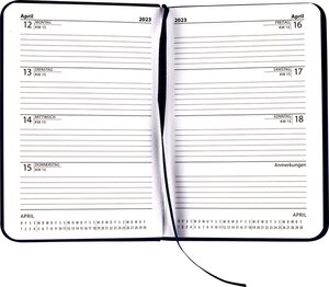 Taschenkalender hochwertiger Softgrip-Einband