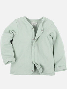 Baby Sweatjacke mit Druckknöpfen Grün